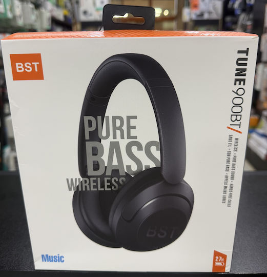 BST Tune 900BT Wireless Bluetooth Over Ear Headphones Black