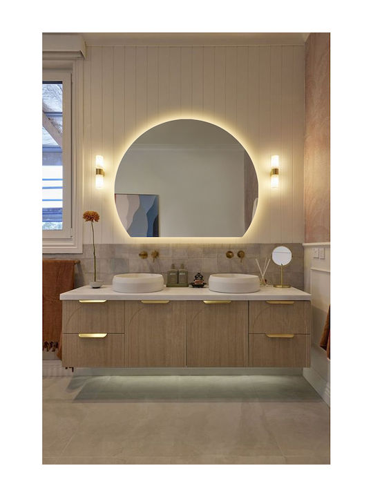 SteweHome Bathroom Mirror Led 65x70cm Yellow