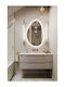 SteweHome Badezimmerspiegel 50x75cm Weiß