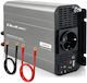 Qoltec Μετατροπέας Τάσης Ms Wave 12v 230v 1000w/2000w Usb Συμβατός Lifepo4 Gel Agm