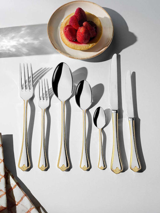 SteweHome Cutlery Set Stainless Steel Blue 89 Pieces