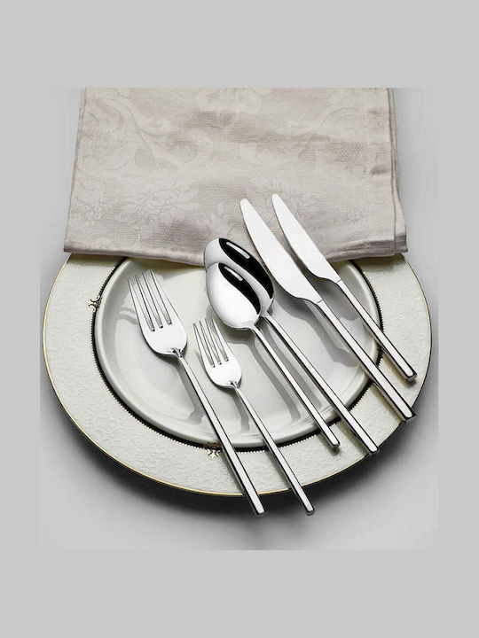 SteweHome Cutlery Set Stainless Steel Gray 84 Pieces