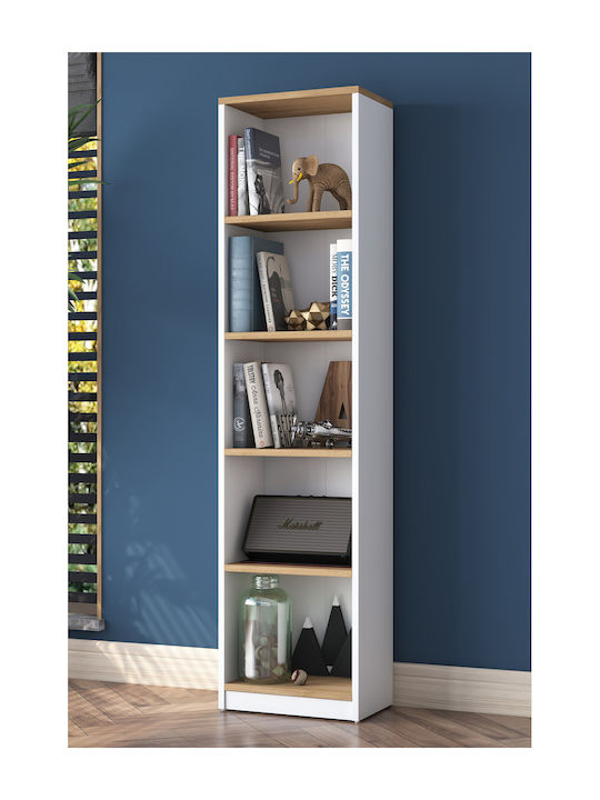 Weißes Bücherregal 40x25x161,8cm