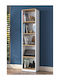 Weißes Bücherregal 40x25x161,8cm