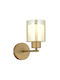 SteweHome Modern Wall Lamp with E27 Socket Brown
