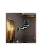 SteweHome Modern Wall Lamp with E27 Socket and Switch Gold 28cm