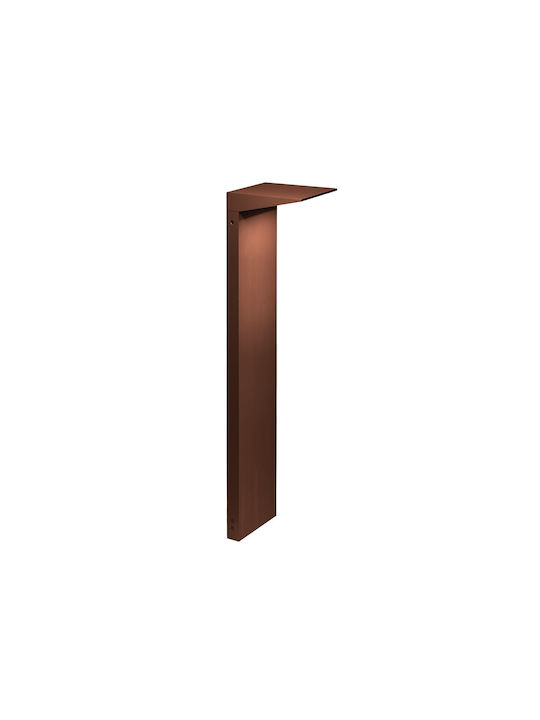 VK Lighting LED Outdoor Floor Lamp 10W With Warm White Light IP65 Brown