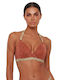 Bikini Top Bikini Bra D Cup With Padding Gold