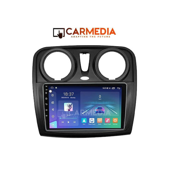 Carmedia Car Audio System for Dacia Dokker 2012 Bluetooth USB WiFi GPS Apple CarPlay Android Auto with 9" Touch Screen