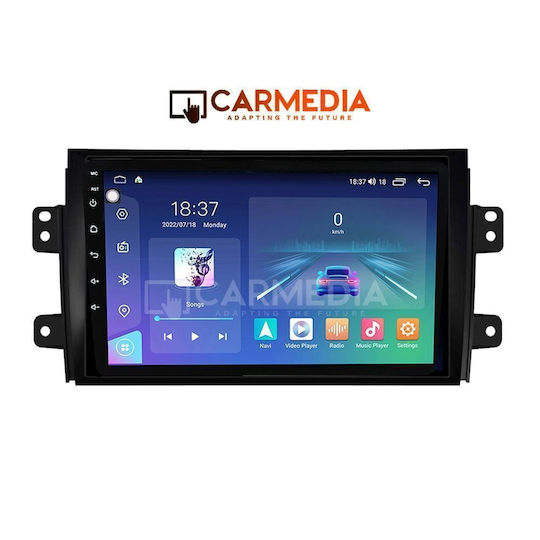Carmedia Car Audio System for Fiat Sedici Suzuki SX4 2005-2013 Bluetooth USB WiFi GPS Apple CarPlay Android Auto with 9" Touch Screen