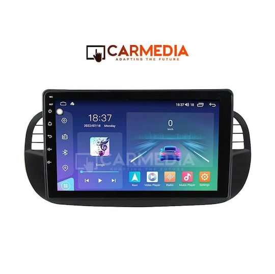 Carmedia Car Audio System for Fiat 500 2007-2015 Bluetooth USB WiFi GPS Apple CarPlay Android Auto with 9" Touch Screen