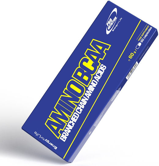Amino BCAA 2:1:1 Food Supplement Leucine Isoleucine Valine 60 Capsules