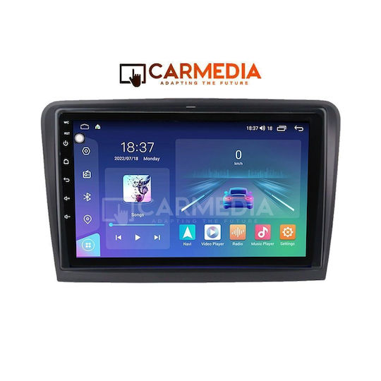 Carmedia Ηχοσύστημα Αυτοκινήτου για Skoda Rapid 2012 (Bluetooth/USB/WiFi/GPS/Apple-Carplay/Android-Auto) με Οθόνη Αφής 9"