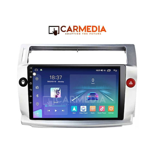 Carmedia Car Audio System for Citroen C4 2004-2010 Bluetooth USB Wi-Fi GPS Apple CarPlay Android Auto with 9 Inch Touch Screen