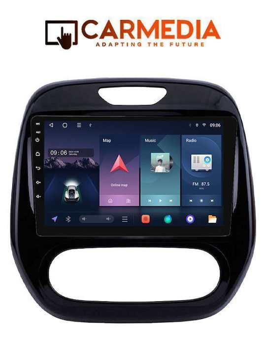 Carmedia Car Audio System for Renault Captur 2013-2019 with A/C Bluetooth USB WiFi GPS Apple CarPlay Android Auto with 9" Touch Screen