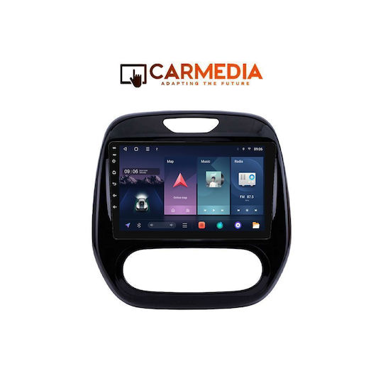 Carmedia Car Audio System for Renault Captur 2013-2019 with A/C Bluetooth USB WiFi GPS Apple CarPlay Android Auto with 9" Touch Screen