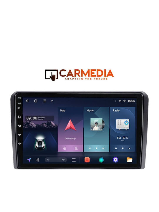 Carmedia Car Audio System for Fiat Panda 2003-2012 Bluetooth USB WiFi GPS Apple CarPlay Android Auto with 9" Touch Screen
