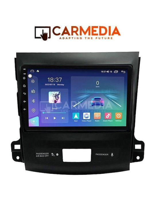 Carmedia Car Audio System for Peugeot 4007 Mitsubishi Outlander Citroen C-Crosser 2007 Bluetooth USB WiFi GPS Apple CarPlay Android Auto with 9" Touch Screen