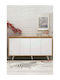 SteweHome Sideboard Holz 140x40x85,6cm Gold
