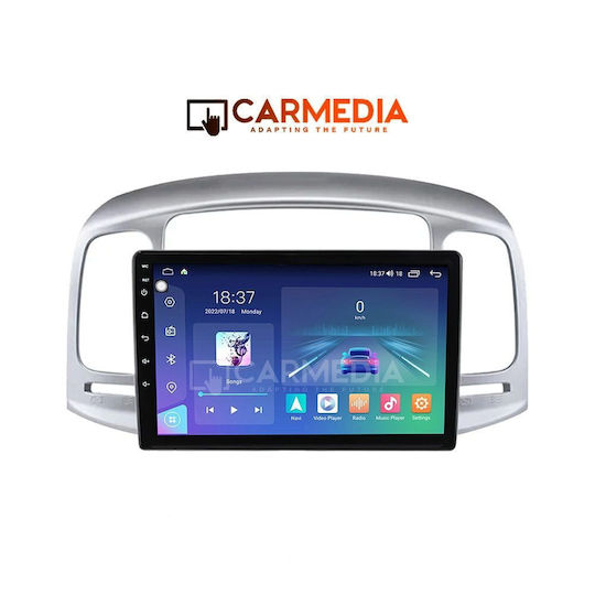 Carmedia Car Audio System for Hyundai Accent 2006-2011 Bluetooth USB WiFi GPS Apple CarPlay Android Auto with 9" Touch Screen