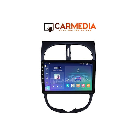 Carmedia Car Audio System for Peugeot 206 1998-2006 Bluetooth USB WiFi GPS Apple CarPlay Android Auto with 9" Touch Screen