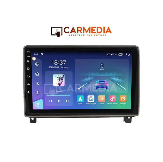 Carmedia Ηχοσύστημα Αυτοκινήτου για Peugeot 407 2004-2011 (Bluetooth/USB/WiFi/GPS/Apple-Carplay/Android-Auto) με Οθόνη Αφής 9"