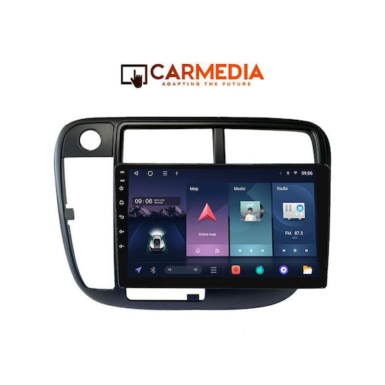Carmedia Ηχοσύστημα Αυτοκινήτου για Honda Civic 1995-2001 (Bluetooth/USB/WiFi/GPS/Apple-Carplay/Android-Auto) με Οθόνη Αφής 9"