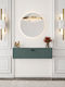 Wooden Khaki Console L50xW26xH26cm