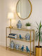 Metallic Gold Console L100xW20xH90cm