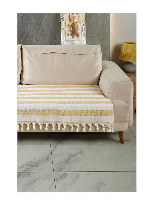 SteweHome Armchair Throw 115x201 cm Yellow