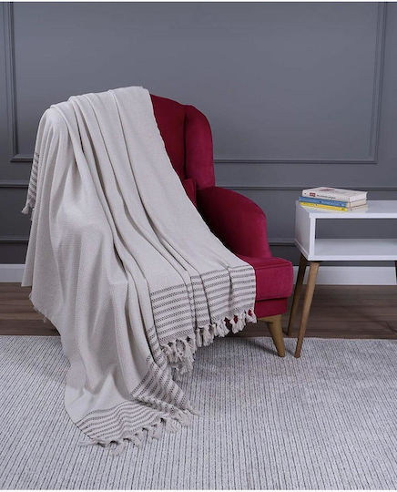 SteweHome SteweHome Sesselüberwurf Strickware 180x215cm Ecru