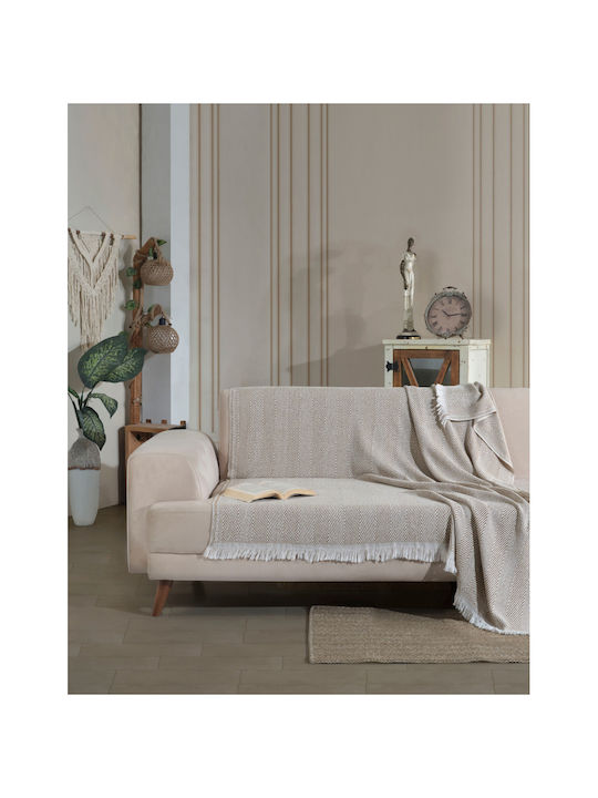 SteweHome Ριχτάρι Πολυθρόνας 150x200εκ. Κίτρινο