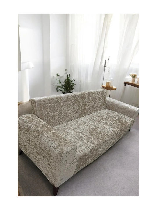 SteweHome Ριχτάρι Διθέσιου Καναπέ Βελουτέ 180x230εκ. Καφέ