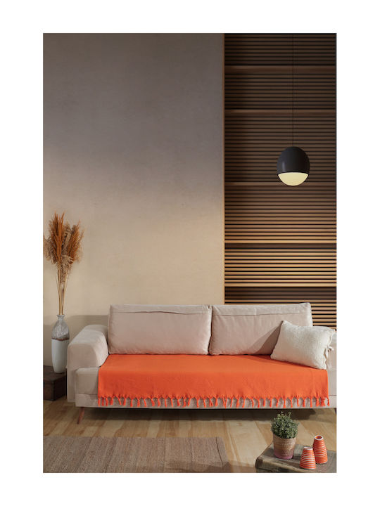 SteweHome Armchair Throw 115x201cm Orange