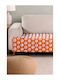 SteweHome Armchair Throw Jacquard 100x200cm Orange