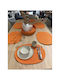 SteweHome Tischsets Korbweide Orange 40x30cm 7 Stück