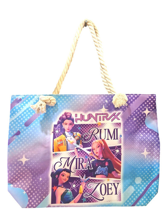 Kinder Strandtasche Lila 47x37cm