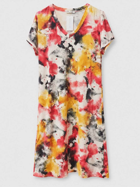 Passion Passion Damen Schlafanzug & Pyjamas Sommer Gelbes/Rotes Nachthemd Passion Passion Damen Schlafanzug & Pyjamas Sommer Gelbes/Rotes Nachthemd