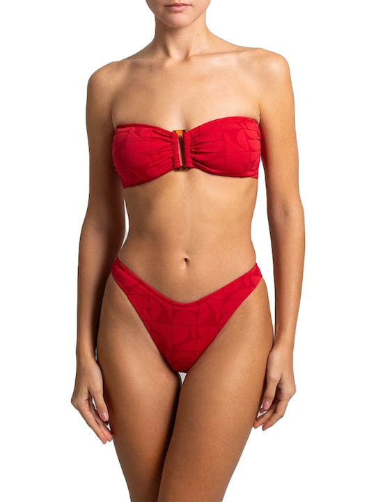 Stefania Frangista Bikini Set Red
