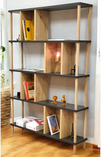 Bibliotecă Gri 90x20x137 cm