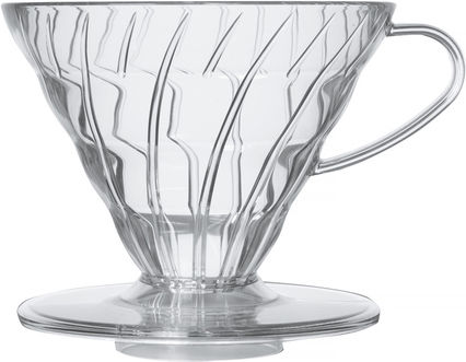 Hario V60 02 Plastic Coffee Dripper Brown 137 x 116 x 102 Mm