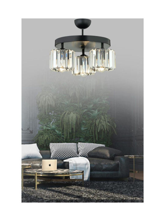 SteweHome Black Pendant Ceiling Light with E27 ...
