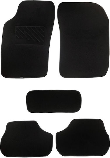 Car Mats Carpet Economy Quality Black Compatible Toyota Starlet Set 1989-1999 5 Pieces