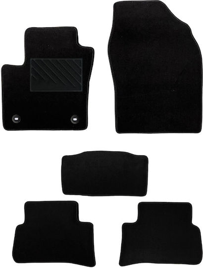 Car Mats Medium Quality Black Compatible Toyota C-HR Model 2023-Present Set of 5