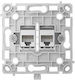 Dublă Priză Lan Ajax Outlet Core Ethernet Alb Soc.022