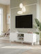 TV-Ständer Weiß M160xP40xH59cm