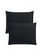 SteweHome SteweHome Schwarz Kissenbezüge Set 50x70cm