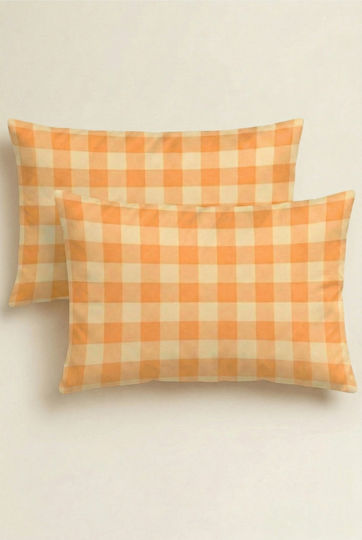 SteweHome Set Orange Pillowcases 50x70cm