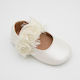 Gorgino Christening Leather Soft Sole Ecru Pump...