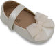 Gorgino Christening Leather Soft Sole Ecru Pump...